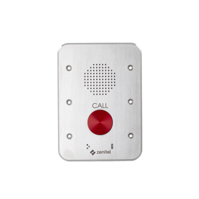 Vandal resistant 3 gang 1 button (piezo) station