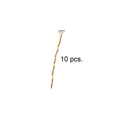 10 electret microphones, including 12 cm cable, fo