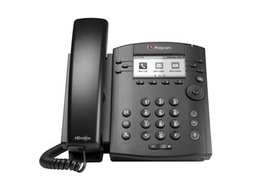 Poly VVX 301, SIP telefon, 3,2", 6 linek, PoE