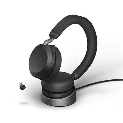 Jabra EVOLVE2 75, Link380c UC Stereo Stand Black