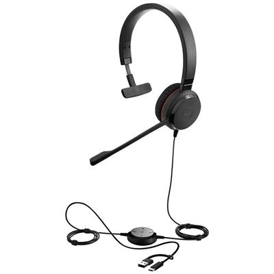 Jabra Evolve 30 II, Mono MS, USB C/A adapter