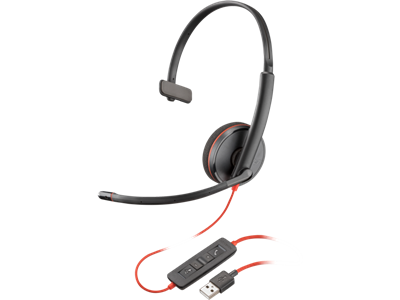 Poly BLACKWIRE C3210, USB-A,BK