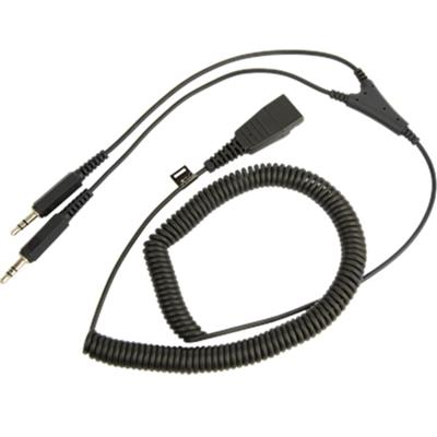 Jabra kabel QD/2x jack 3,5 mm, spirálový, 0,5-2 m