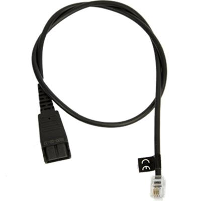 Jabra kabel QD/RJ9, spirálový, 0,5 m, Lucent/Cisco