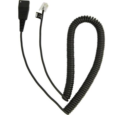 Jabra kabel QD/RJ9, spirálový, 0,5-2 m