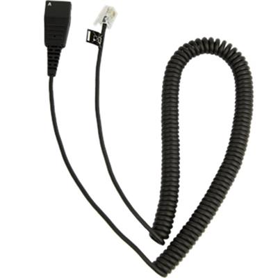 Jabra kabel QD/RJ9, spirál., 0,5-2 m, Lucent/Cisco