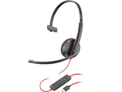 Poly BLACKWIRE 3210, USB-C, USB-C/A, (Bulk)