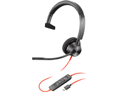 Poly BLACKWIRE 3310-M, USB-C, USB-C/A