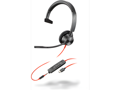 Poly BLACKWIRE 3315, USB-C, USB-C/A