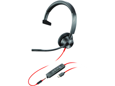 Poly BLACKWIRE 3315-M, USB-C, USB-C/A