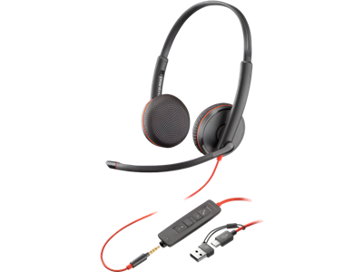 Poly BLACKWIRE 3225, USB-C, USB-C/A, (Bulk)