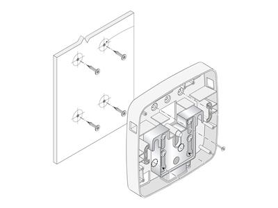 HPE NW AP-220-MNT-W2 Wall Mount Kit WH