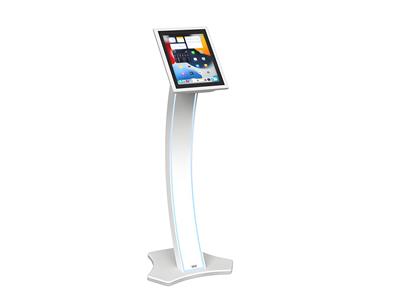Axeos stand / kiosk, floor, for tablet, white